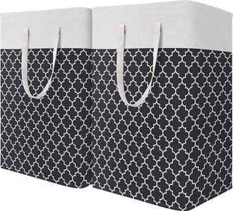OEM Cesto De Ropa Impermeable, Cesto De Ropa Grande, Dormitorio, Ba&ntilde;o, Residencia Estudiantil, Juego De 2, Negro