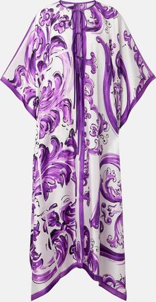 Dolce & Gabbana Copricostume Majolica in twill di seta