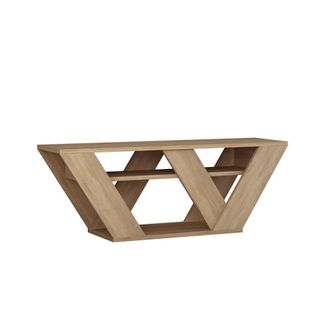 Menzzo Mueble de tv 3 estantes l110 cm - roble