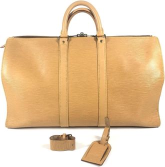 Louis Vuitton Beige Winnipeg Beige Epi Leather Boston Bag (Pre-Owned)