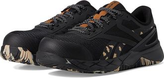 Reebok Nanoflex TR Work SD Comp Toe Womens Shoes Black/Camo/Brown : 10.5 B - Medium, Synthetic/Textile