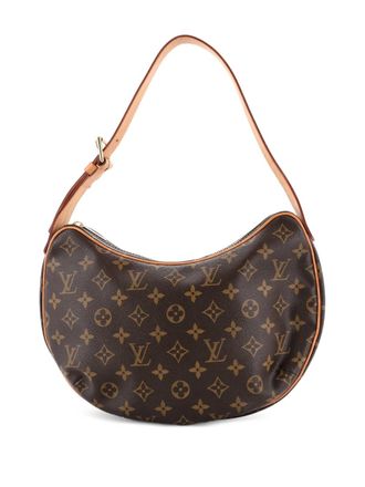 Louis Vuitton Croissant Handbag Monogram Canvas MM hobo bag - Brown