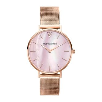 Paul Valentine Seashell Mesh Watch - Dames - Horloges - Roze - ONE Size - Accessoires