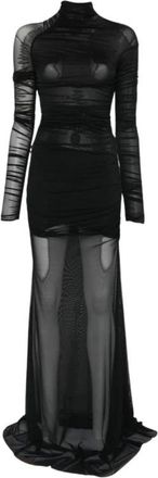 Amazu&igrave;n Vestido Dakota Sheer - Dresses - Mujer - Negro - ONE SIZE