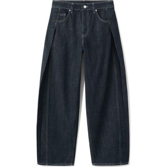 Mango Mid Rise Balloon Jeans in Black at Nordstrom, Size 10