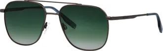 Tom Tailor Sonnenbrille TOM TAILOR Modell 675004, Herren, dunkelgun, metallic, Sonnenbrillen Sonnenbrille, Form Pilot, Logoschriftzug auf B&uuml;gel, Metallfassung