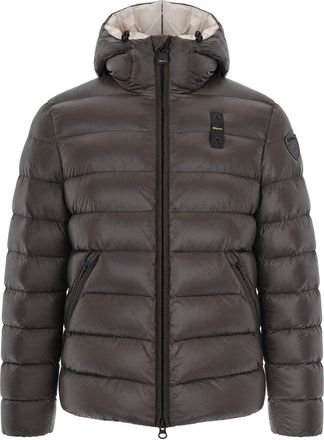 Blauer Water-Repellent Micro-Rip Nylon Padded Jacket