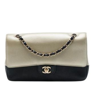 Chanel Pre-owned Classic Double Flap Shoulder Bag - Dames - Pre-owned - Geel - Maat: ONE Size Leer