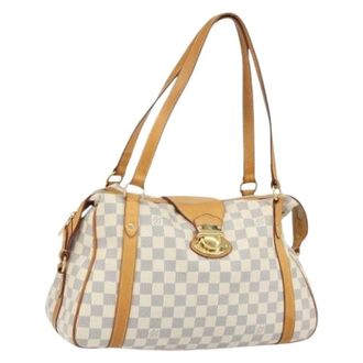 Louis Vuitton Pre-owned Handbags, female, White, Size: ONE SIZE Pre-owned Vintage Canvas Handbag