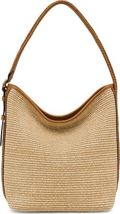 Aim&eacute;e All for Love Bucket Bag in Raffia Latte at Nordstrom