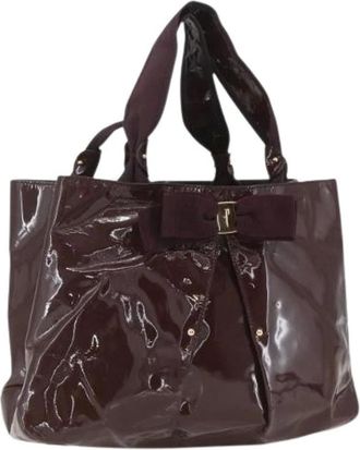 Ferragamo Pre-owned Tote Bags, female, Brown, Size: ONE SIZE Pre-owned Tote Bag