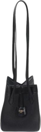 Fendi Pre-owned Bucket Bags, female, Black, Size: ONE SIZE Pre-owned Vintage Bucket Shoulder Bag