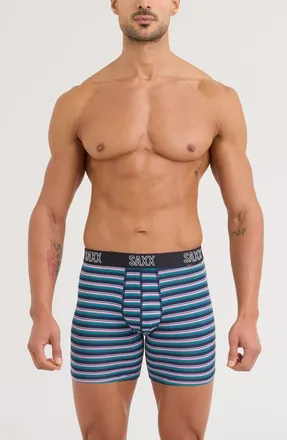 Saxx DropTemp Cooling Mesh Relaxed Fit Boxer Briefs in Navy at Nordstrom, Size X-Large