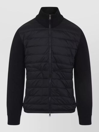 Moncler down quilted zip-up cardigan