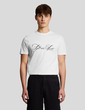 Lyle & Scott Lyle And Scott Mens Superfine Cotton Graphic Logo T-Shirt - Size: 44