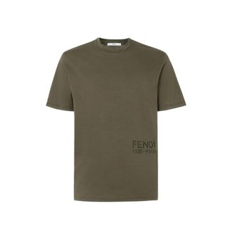 Fendi Logo-print Cotton T-shirt