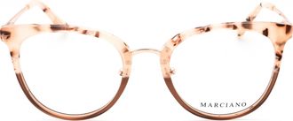 Guess GM0351 Tortoiseshell Round-Frame Eyeglasses - Brown