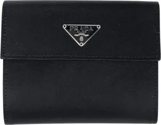 Prada Black Nero Nylon Wallet (Tri-Fold) (Pre-Owned)