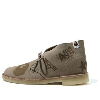 Clarks x A Bathing Ape Desert Boots Grey Embossed 26149860