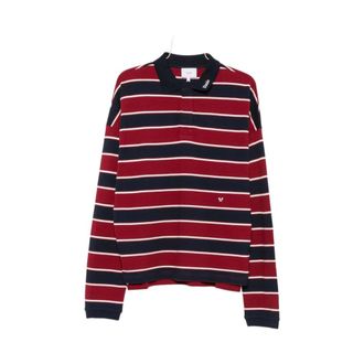 Rhude Tops, Heren, Rood, XL, Gestreepte Poloshirt Trui