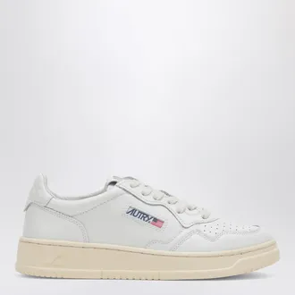 Autry Sneakers Medalist Low in pelle bianca/verde