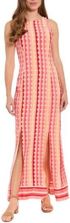 London Times Carwash Sleeveless Maxi Dress in Blush/Coral at Nordstrom Rack, Size 12