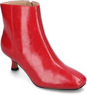 Journee Collection Kelssa Bootie in Red Patent at Nordstrom Rack, Size 8.5