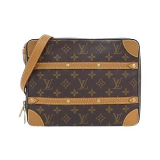 Louis Vuitton Pre-owned Cross Body Bags, female, Brown, Size: ONE SIZE Pre-owned Monogram Soft Trunk Messenger Shoulder Bag