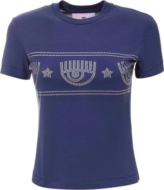 Chiara Ferragni T-shirt - Dames - T-shirts - Blauw - S - Tops