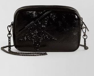 Golden Goose mini star mini leather crystal-embellished shoulder bag