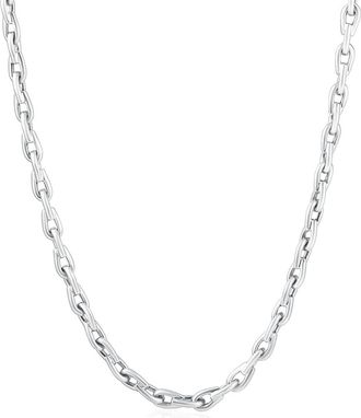 Pompeii3 Mens 14k Gold (47gram) or Platinum (88gram) 5mm Link Chain Necklace 24