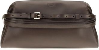 Moschino Brown Tie Me Clutch