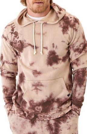 Threads 4 Thought Rory Triblend Tie Dye Hoodie in Chai at Nordstrom Rack, Size X-Large