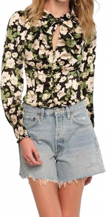 Heartloom Nova Long Sleeve Top In Green