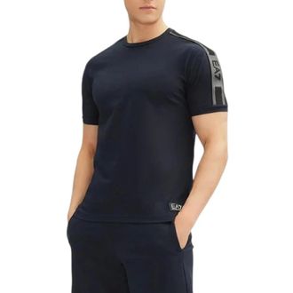 Emporio Armani T-Shirts, male, Blue, Size: 2XL Logo Series T-shirt