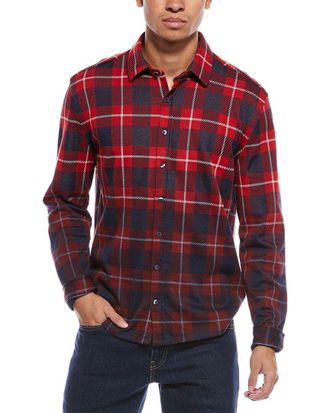 Stone Rose Jacquard Knit Check Shirt