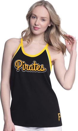 G-III 4Her by Carl Banks Womens G-III 4Her by Carl Banks Black Pittsburgh Pirates Curveball Racerback Tank Top at Nordstrom, Size Medium