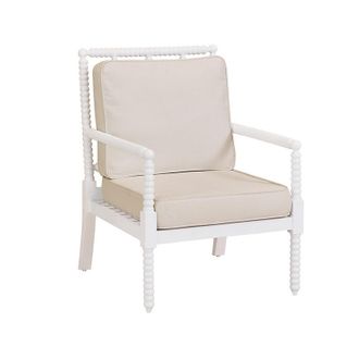 Ballard Designs Kadie Chair with Sunbrella Cushions - White - Ballard Designs