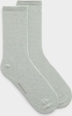 Simons Womens Finely ribbed socks