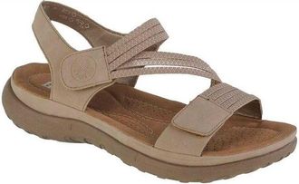 Rieker Dames/Dames Synthetisch Leren Sandalen (Beige)