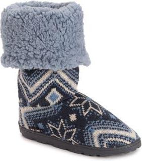 Muk Luks Tabbi Toggle Slipper Boot in Twilight at Nordstrom, Size Medium