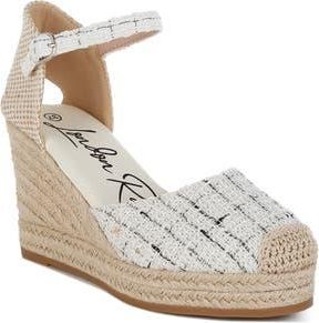 London Rag Regatta Platform Wedge Espadrille in White at Nordstrom Rack, Size 9