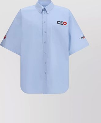 Balenciaga cotton oversized short-sleeve shirt