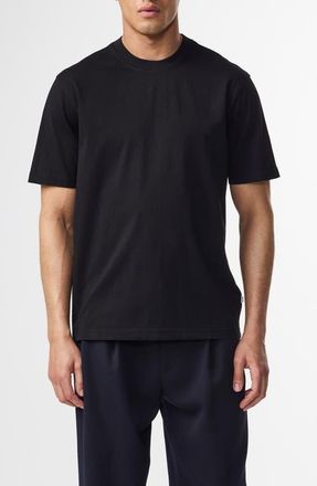 Nn.07 Adam Pima Cotton T-Shirt in Black at Nordstrom, Size X-Large