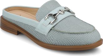 Journee Collection Rayla Bit Mule in Blue Lizard at Nordstrom Rack, Size 6.5