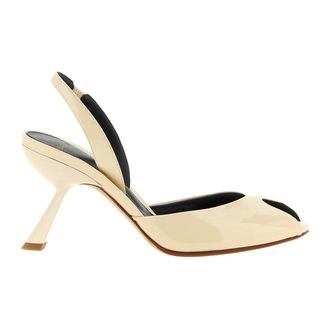 Alexandre Birman Miranda 85 Slingback Pumps - Dames - Schoenen - Beige - Maat: 41 EU Leer