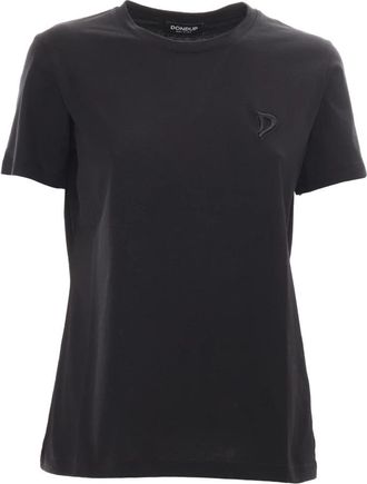 Dondup T-Shirt - Dames - T-shirts - Zwart - S - Katoen - Tops