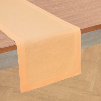 Solino Home Linen Table Runner for Dining Table, Holiday and Everyday Table Decor - Fete in Peach at Nordstrom, Size Xx-Small