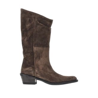 Khaite Clive suede leather Western boots Woman 37