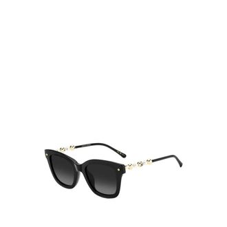 Carolina Herrera Zonnebril met kralen- medium vierkant - Dames - Accessoires - Zwart - Maat: 51 MM